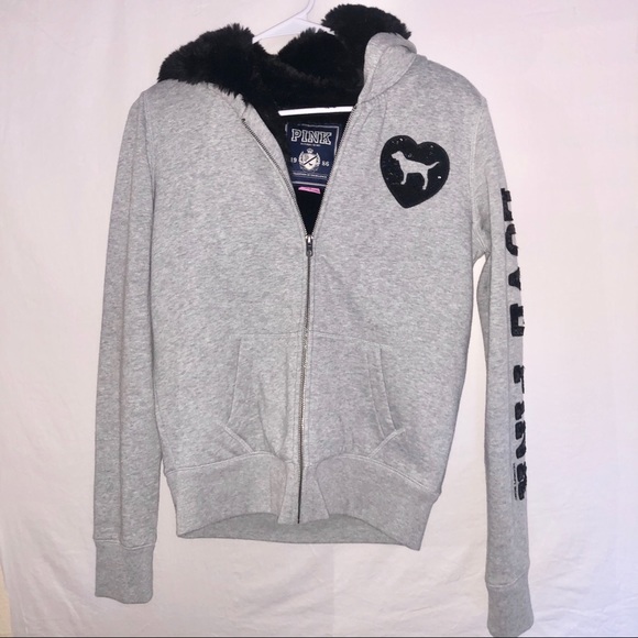 PINK Victoria's Secret Jackets & Blazers - vintage bling jacket with fur 🗣SALE🗣